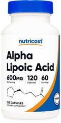 Nutricost Alpha Lipoic Acid 600mg Per Serving 120 120 Count (Pack of 1)