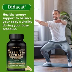 Green Tea Extract Capsules Coffee Beans Acv 8000mg Metabolism Energy 120 Pills