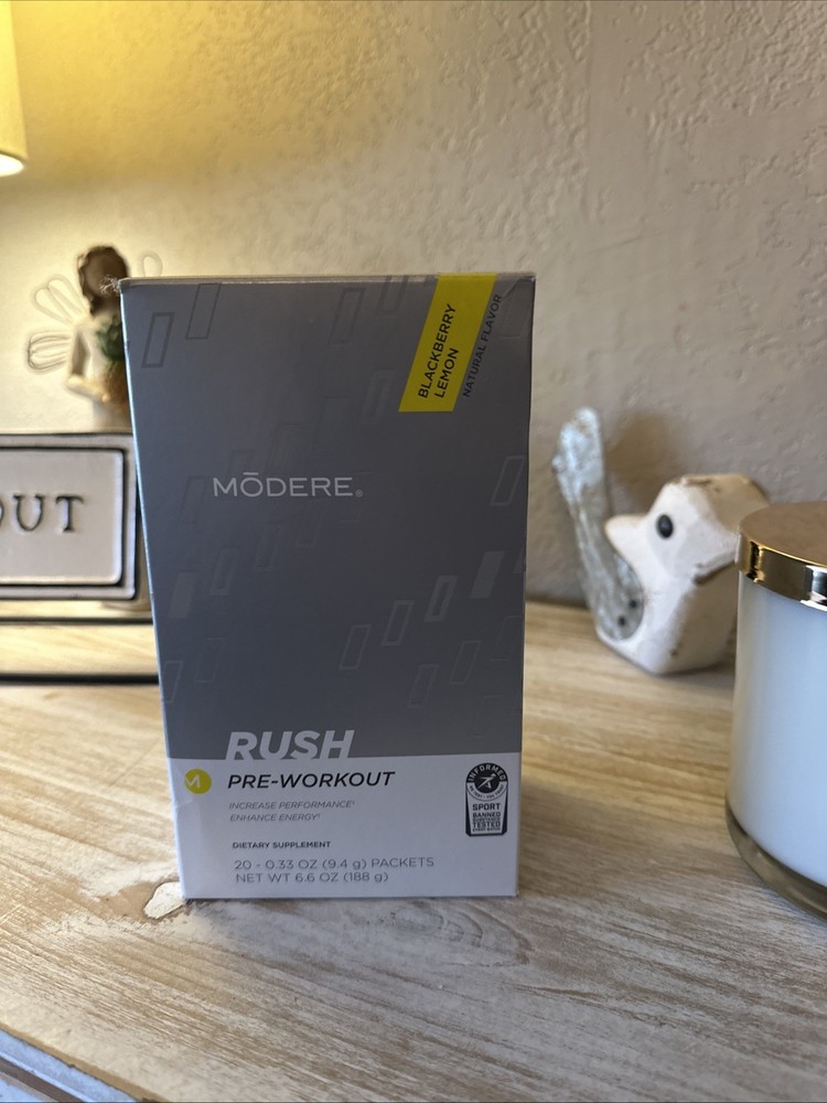 MODERE Rush Pre-Workout & Recover Post-Workout 20 Packets in Each Box New