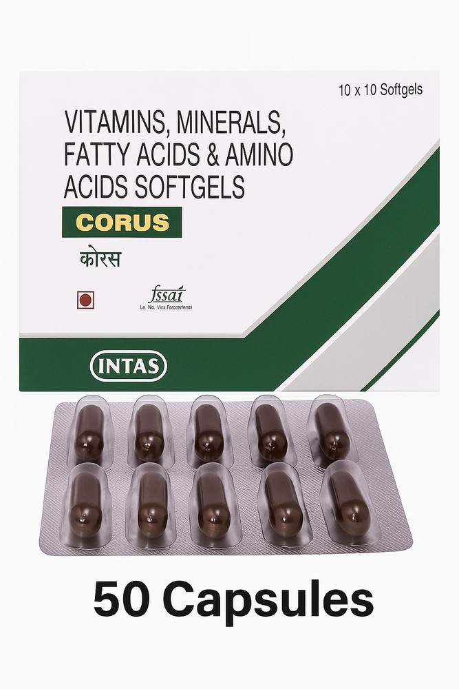 Charak Corus Soft Gelatin Capsules – ( 30 Caps ) for General Health &…