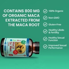 TrueMed Maca for Men Maca Root Support Performance and Fertility Supplement