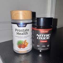 Snap Supplements – Nitric Oxide Booster & Prostate Health Bundle 90ct each – New