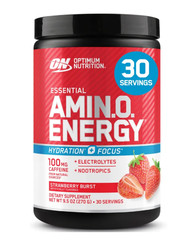 Optimum Nutrition Amino Energy Hydration + Focus Powder, Strawberry Burst
