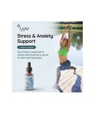 LUV Zen Drops Stress Support with Magnesium Glycinate and Lemon BalM 2 PACK.