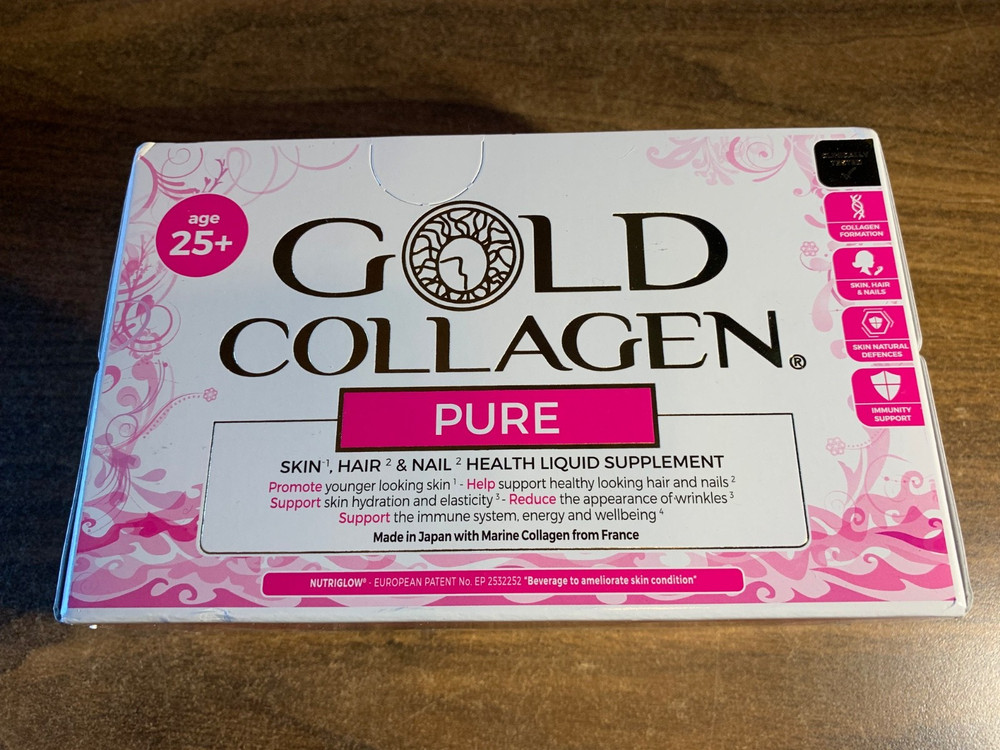 Gold Collagen Pure Plus Liquid Supplement 10x50ml New Sealed. Jan 2028 Exp.