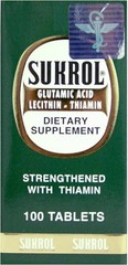 Sukrol, Vitamin, Improve Healthy Brain Function, 100 Tablets, Bottle