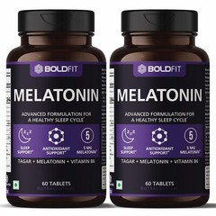 2 x Boldfit Deep Sleeping Aid Reduce Stress Anxiety Relax Calm Body 60 Tabs
