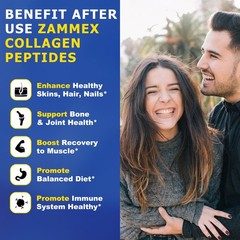 Collagen Peptides Powder Hydrolyzed Collagen ProteinTypes 1& 3 Unflavored-1.32LB