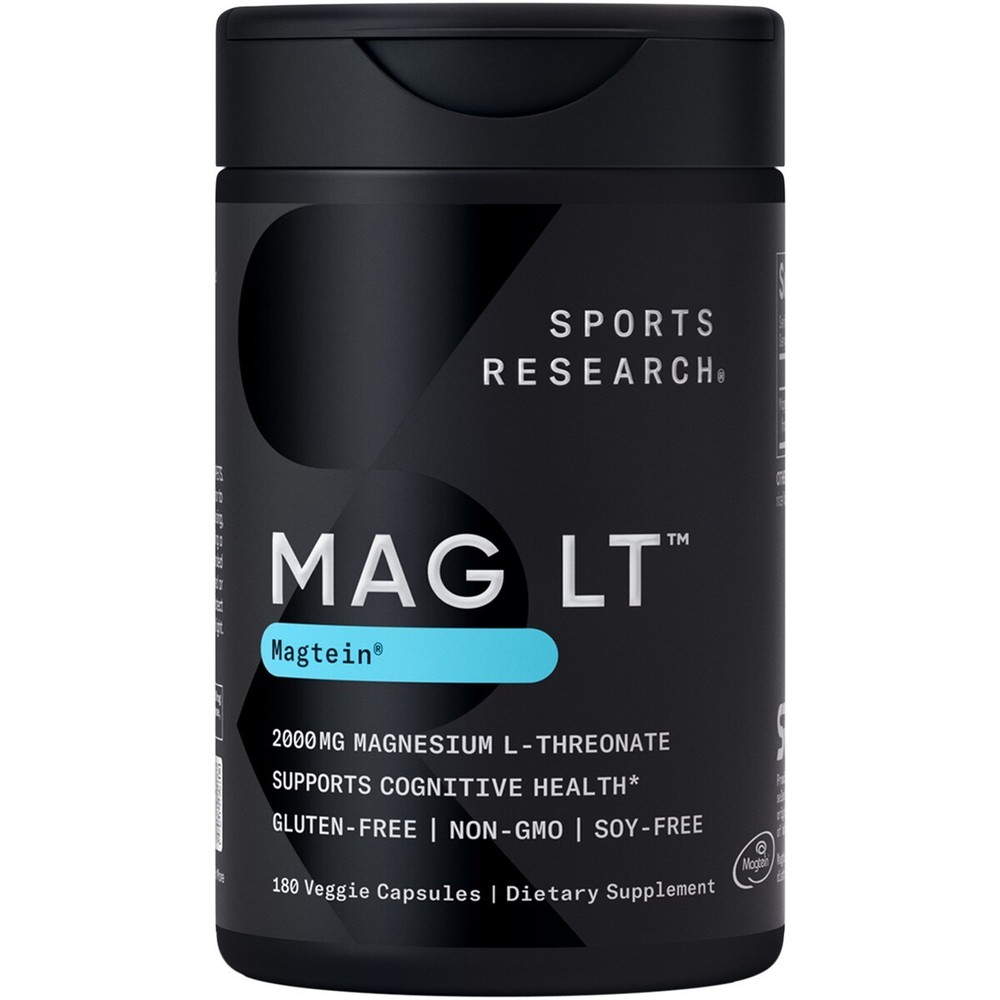 SR Magtein Magnesium L-Threonate for Memory Focus Cognition 2000mg 180 Capsules