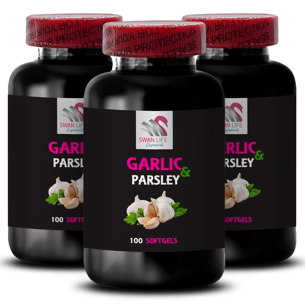 Natural Routine – GARLIC & PARSLEY ODORLESS – Odor-Free Support 3 Bottle 300 Cap
