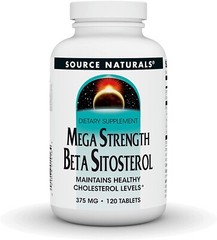 Source Naturals, Mega Strength Beta Sitosterol 375 mg- 120 Tabs