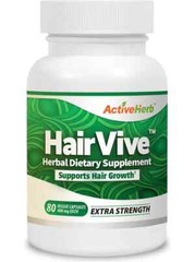 ActiveHerb HairVive Hair Growth 400mg, 80 Veggie Capsules – Newest Expiration!