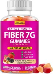 Slat Lake Supplement Extra Strength Fiber Gummies 7g Per Serving – 90 Count