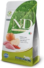 Farmina Natural & Delicious Grain Free Boar and Apple Adult Cat,11 lb bag
