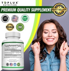 Toplux Moringa Capsules 1200mg–Pure Moringa Powder High Potency Leaf Extract