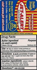 Jet Alert Double Strength Alertness Aid 200Mg Caplets 90 Each
