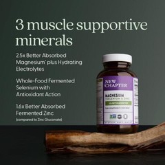 3/27+ New Chapter Magnesium-Selenium-Zinc Supplement for Active Bodies, Bounce B