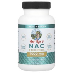 NAC, 1,000 mg, 120 Capsules (500 mg per Capsule)