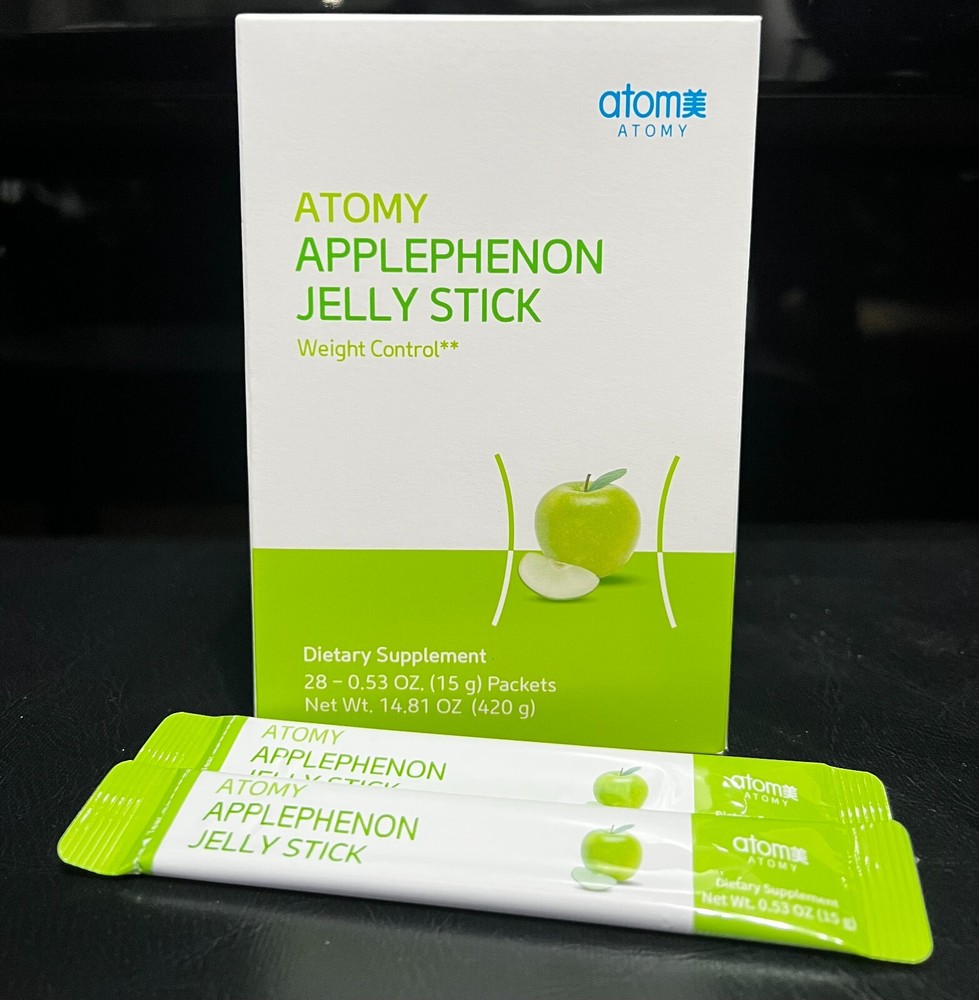ATOMY Applephenon Jelly Stick Green Apple Weight Loss Slim Body 28pcs Exp: 2/27