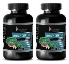 100% Pure Natural Moringa Oleifera Extract 1200mg Weight Loss 2 B, 120 Capsules