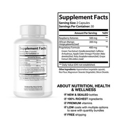 GF CAPS – Keto & Weight Support – 10 Bottles- 600 Capsules