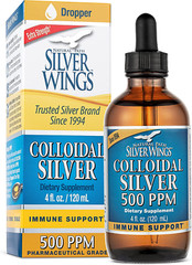 Dietary Mineral Supplement, Colloidal Silver, 500 PPM, 4 Fl. Oz. / 120 Ml