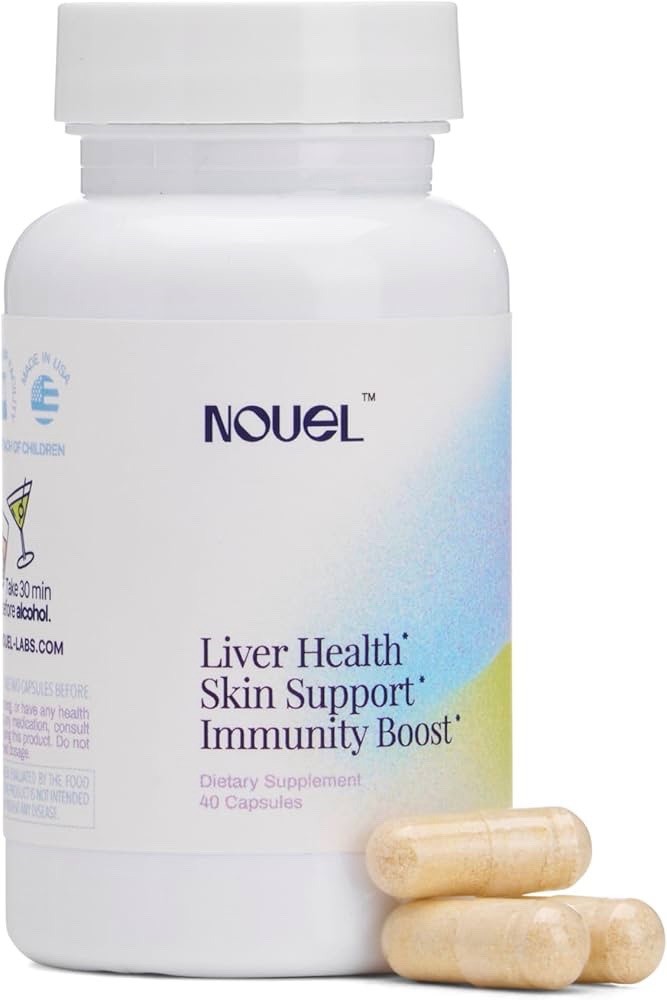 Nouel Hangover Supplement 40ct DHM NAC Milk Thistle Liver Detox Recovery