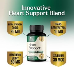 Heart Supplement – Advanced Blood Pressure & Heart Health Support Capsules
