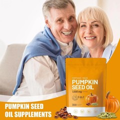 Pumpkin Seed Oil Saw Palmetto 1000 mg – Bladder Health, Immune Support 300 Pills