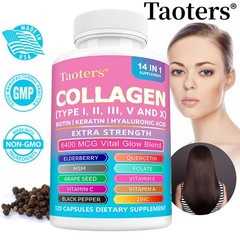 Collagen With Peptides & Biotin Balance Hair & Bone Density Health 120 Capsules