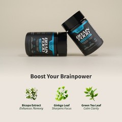 Nootropic Brain Booster – Improve Memory, Clarity & Focus Supplements – 2 Pack