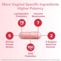 2 BOTTLES- HerAuré Vaginal Probiotic for Women PH Balance Odor Flora Immunity&7B