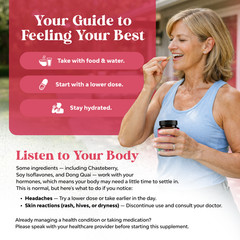 Complete Herbal Menopause Supplement for Women – 30 Servings
