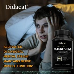 Magnesium L-Threonate 1000mg – Brain & Nervous System, Memory & Focus Support