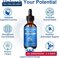 Blue Supplement – Pharmaceutical Grade, 2 FL OZ, 1% USP Grade, Liquid