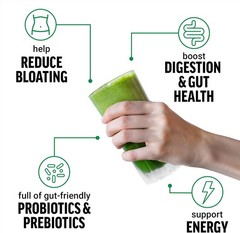 Force Factor Smarter Greens Daily Wellness Powder,Superfood Powder 40+Superfoods