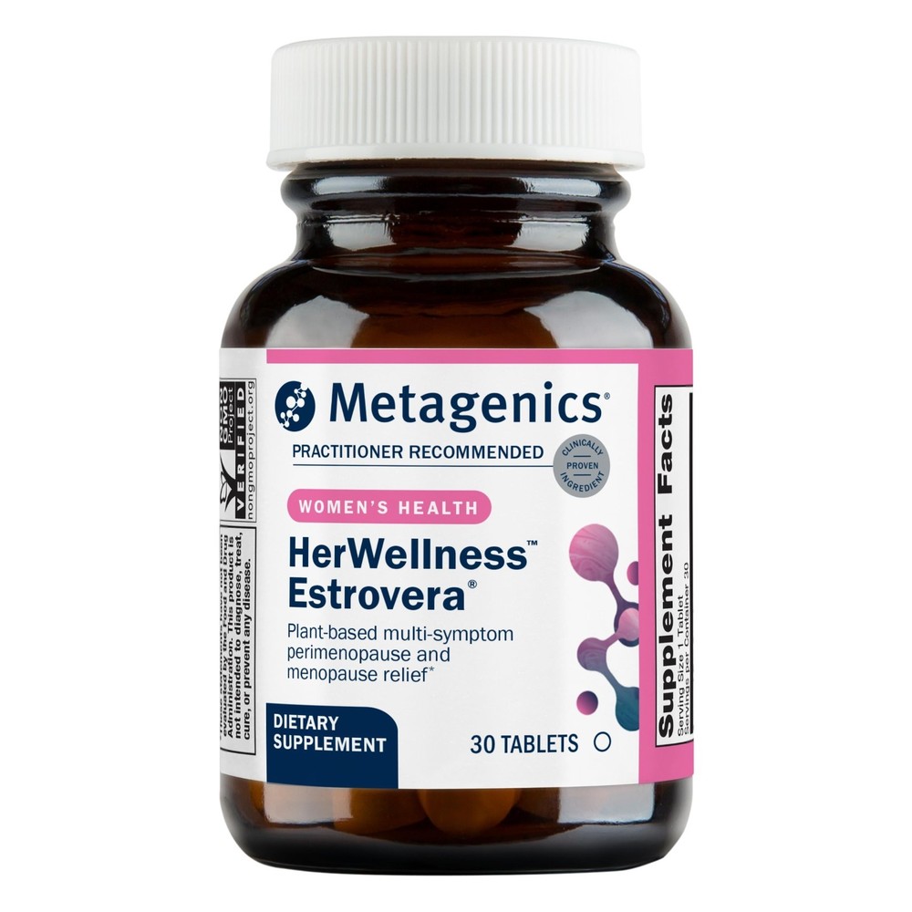 Metagenics HerWellness Estrovera – Hormone-Free Plant-Based Supplement 30 Tabs