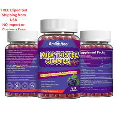 SmildeHeal Milk Thistle Gummies, Extract 60 Count (Pack of 1)