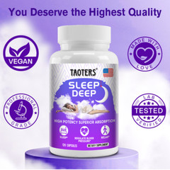 Sleep Support Capsules Improve Sleep Quality Fall Asleep Quickly 120 Pills