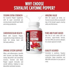Cayenne Pepper 8000Mg, Ginger 1500Mg, Garlic 1500Mg, Turmeric 1500Mg, Beetroot 3