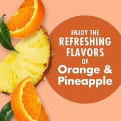 Refresh with Energy Orange Pineapple Drink – 12 Cans, 8 Fl Oz Each, Gluten Free