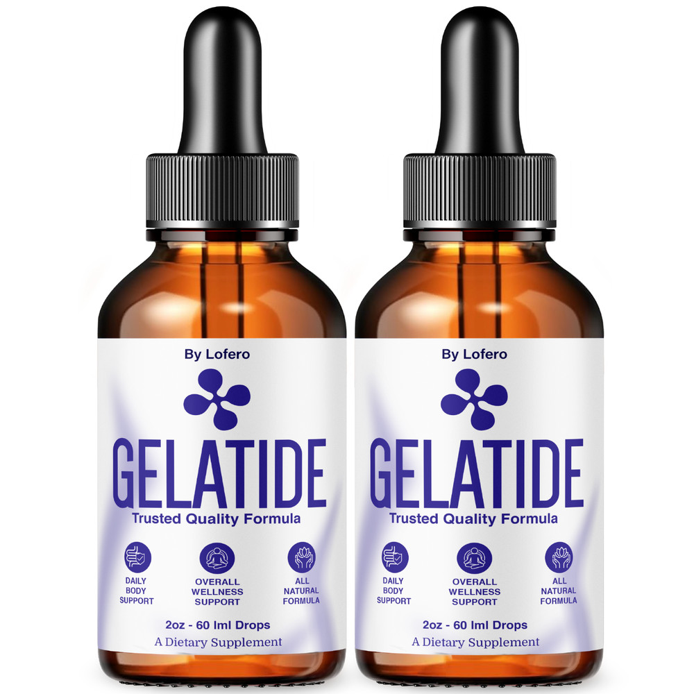 (2 Pack) Gelatide Weight Management Drops, Gelatide Daily Health Support (4oz)