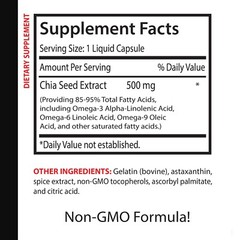 Nourishing hydration – CHIA SEED OIL – skin glow-up 1 Bottle 60 Capsules
