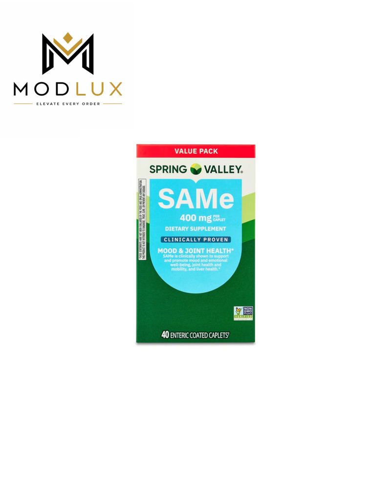 Spring Valley SAMe Dietary Supplement Value Pack, 400 mg, 40 Count