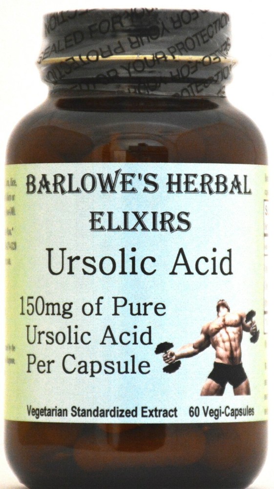Ursolic Acid – 150mg per Capsule – Build Lean Muscle, Lose Fat – Stearate Free!