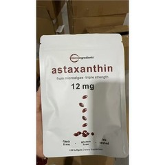 Astaxanthin 12mg,Micro Ingredients, Natural Antioxidant, Easy to Swallow