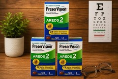 3 Pk Bausch + Lomb PreserVision AREDS 2 Eye Vitamins 120 Mini Softgels Exp 11/26