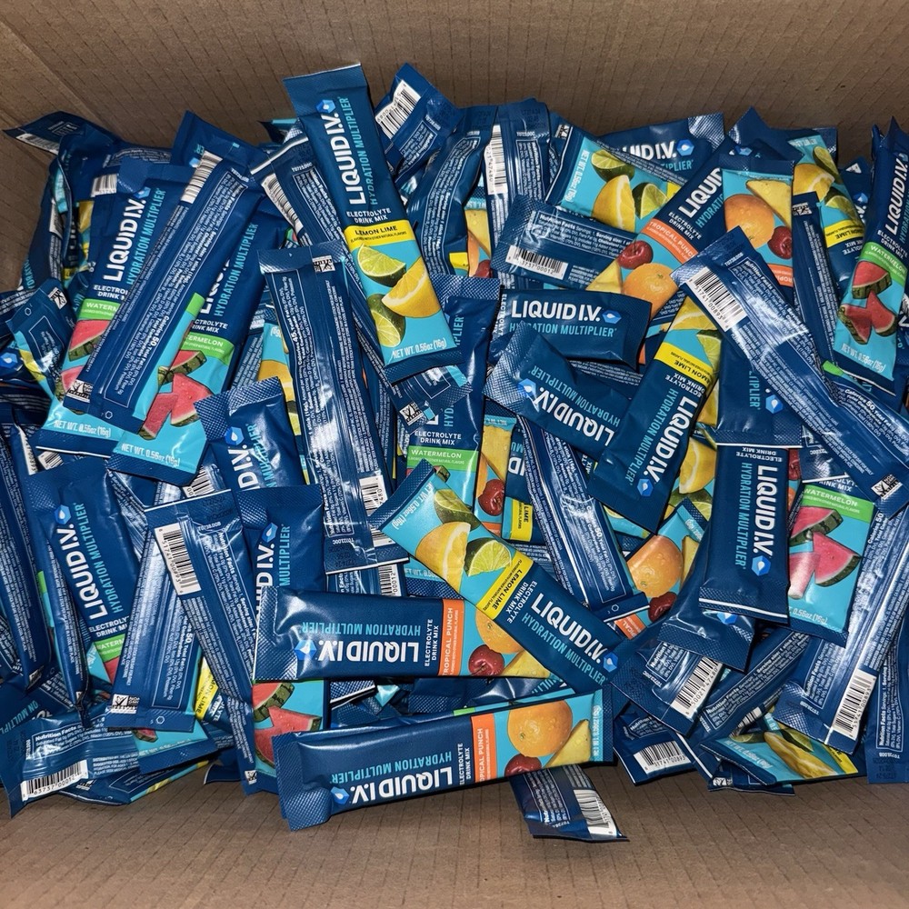 Liquid IV Hydration – Lemon Lime Watermelon Punch Lot Of 99