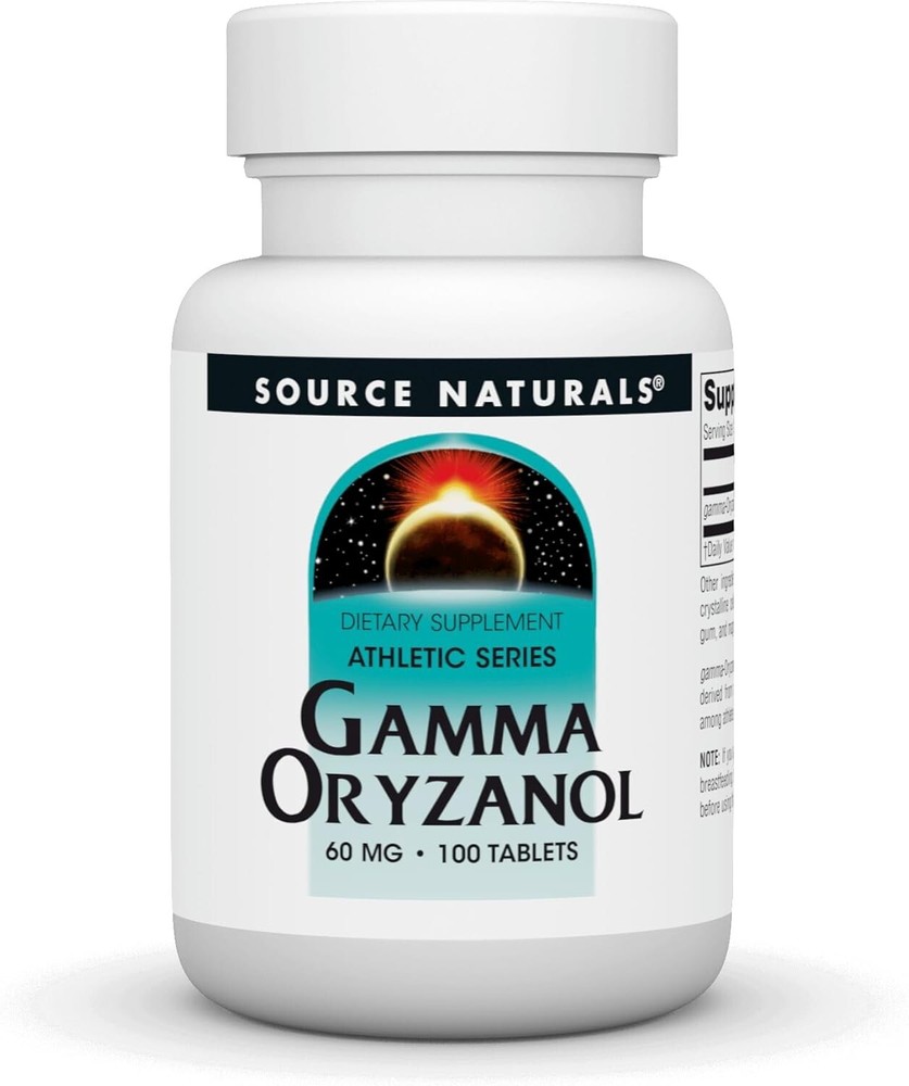 Source Naturals Gamma Oryzanol 60 mg 100 Tablets