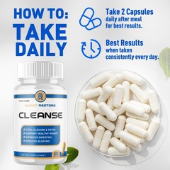 (5 Pack) Sweet Restore Cleanse Advanced Wellness Support Supplement 300 Capsules